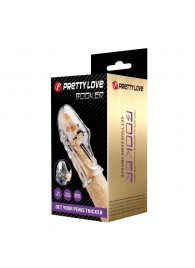 Прозрачная насадка на пенис Booker - 8 см. - Baile - в Рязани купить с доставкой