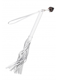 Белая кожаная плеть - 50 см. - Pecado - купить с доставкой в Рязани