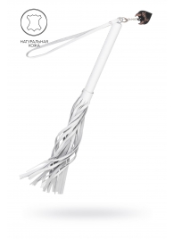 Белая кожаная плеть - 50 см. - Pecado - купить с доставкой в Рязани