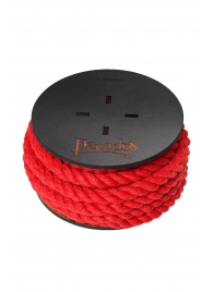 Красная веревка для шибари на катушке - 5 м. - Pecado - купить с доставкой в Рязани