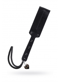 Черный кожаный пэддл - 32 см. - Pecado - купить с доставкой в Рязани