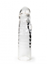 Прозрачная закрытая насадка на член - 15 см. - Sex Expert - в Рязани купить с доставкой