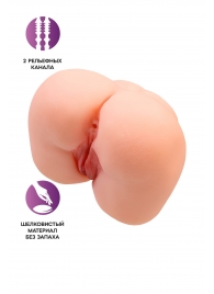 Реалистичный мастурбатор-попка с 2 любовными входами - No Name - в Рязани купить с доставкой