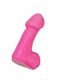 Розовая свеча в форме пениса - 47 гр. - Pecado - купить с доставкой в Рязани