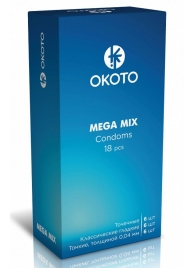 Презервативы OKOTO Mega Mix - 18 шт. - Sitabella - купить с доставкой в Рязани