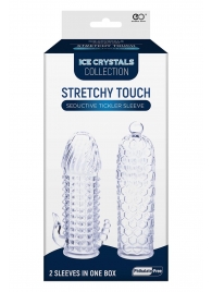 Набор из 2 прозрачных насадок на член Seductive Tickler Sleeves Set - NMC - в Рязани купить с доставкой