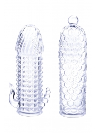 Набор из 2 прозрачных насадок на член Seductive Tickler Sleeves Set - NMC - в Рязани купить с доставкой