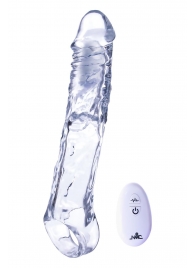 Прозрачная насадка-удлинитель Length Enhancer With Bullet с подхватом - 22,3 см. - NMC - в Рязани купить с доставкой