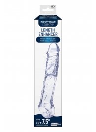 Прозрачная насадка-удлинитель Length Enhancer с подхватом - 22,3 см. - NMC - в Рязани купить с доставкой