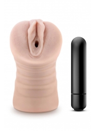 Телесный мастурбатор-вагина Ayumi с вибрацией - Blush Novelties - в Рязани купить с доставкой