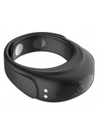 Черное эрекционное виброкольцо на ремешках - Boys of Toys - в Рязани купить с доставкой