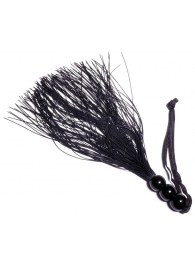 Черная силиконовая плетка - 25,4 см. - Boys of Toys - купить с доставкой в Рязани