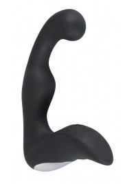 Черный перезаряжаемый стимулятор простаты с вибрацией - 14,6 см. - Orion - в Рязани купить с доставкой
