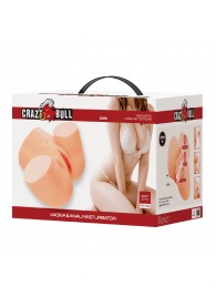 Телесный мастурбатор Liora с 2 любовными тоннелями - Baile - в Рязани купить с доставкой