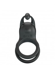 Черное перезаряжаемое виброкольцо Goodwin - Baile - в Рязани купить с доставкой