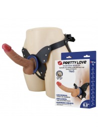 Поясной страпон Wells: трусики в форме бабочки и фаллоимитатор-насадка - Baile - купить с доставкой в Рязани