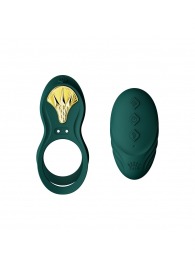 Зеленое эрекционное виброкольцо Bayek с пультом ДУ - Zalo - в Рязани купить с доставкой