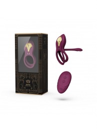 Фиолетовое эрекционное виброкольцо Bayek с пультом ДУ - Zalo - в Рязани купить с доставкой