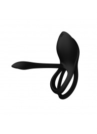 Черное эрекционное виброкольцо Bayek с пультом ДУ - Zalo - в Рязани купить с доставкой