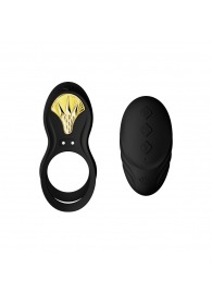 Черное эрекционное виброкольцо Bayek с пультом ДУ - Zalo - в Рязани купить с доставкой