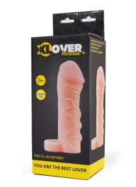 Фаллическая удлиняющая насадка с кольцом для фиксации - 16 см. - ToyFa - в Рязани купить с доставкой