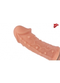 Насадка фаллического вида с венками и шишечками - 14,7 см. - KOKOS - в Рязани купить с доставкой