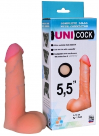 Фаллическая насадка Харнесс UNICOCK 5,5  - 17 см. - LOVETOY (А-Полимер) - купить с доставкой в Рязани
