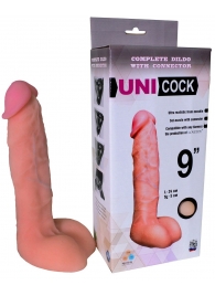 Фаллическая насадка Харнесс UNICOCK 9  - 24 см. - LOVETOY (А-Полимер) - купить с доставкой в Рязани