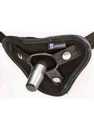 Страпон с 2 насадками и вибрацией UniStrap - 20 и 18 см. - LOVETOY (А-Полимер) - купить с доставкой в Рязани