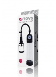 Чёрная вакуумная помпа A-toys с манометром и прозрачной колбой - A-toys - в Рязани купить с доставкой