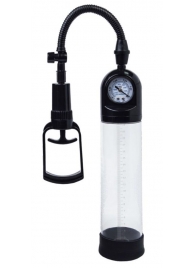 Чёрная вакуумная помпа A-toys с манометром и прозрачной колбой - A-toys - в Рязани купить с доставкой