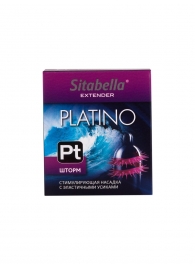 Стимулирующая насадка со спиралью из усиков Platino  Шторм - Sitabella - купить с доставкой в Рязани