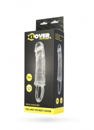 Прозрачная насадка с петлёй для фиксации - 14 см. - ToyFa - в Рязани купить с доставкой