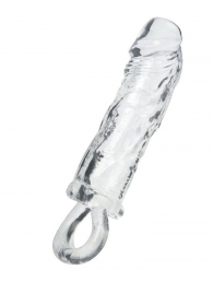 Прозрачная насадка с петлёй для фиксации - 14 см. - ToyFa - в Рязани купить с доставкой