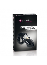 Пояс верности с электростимуляцией Mystim Pubic Enemy No1 Black Edition - MyStim - купить с доставкой в Рязани