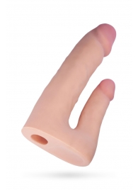 Поясной страпон с насадкой для двойного проникновения - 16 см. - ToyFa - купить с доставкой в Рязани