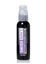 Возбуждающий гель-лубрикант на водной основе Sensual Arousal Lubricant - 59 мл. - Swiss navy - купить с доставкой в Рязани