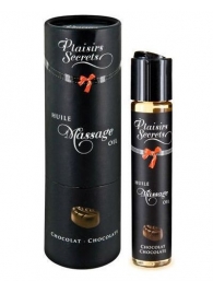 Массажное масло с ароматом шоколада Huile de Massage Gourmande Chocolat - 59 мл. - Plaisir Secret - купить с доставкой в Рязани