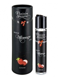 Массажное масло с ароматом личи Huile de Massage Gourmande Litchi - 59 мл. - Plaisir Secret - купить с доставкой в Рязани