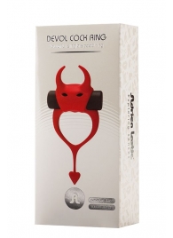 Красное эрекционное кольцо в форме дьяволенка DEVOL COCKRING - Adrien Lastic - в Рязани купить с доставкой
