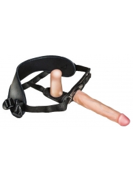 Женский страпон с вагинальной пробкой Woman Strap - 18 см. - LOVETOY (А-Полимер) - купить с доставкой в Рязани