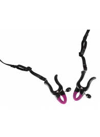 Трусики с зажимами для половых губ и бусинками для массажа промежности - Orion - купить с доставкой в Рязани