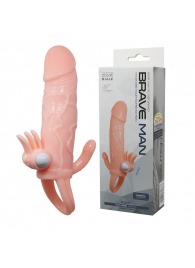 Удлиняющая насадка с вибрацией и маленьким отростком для массажа преданусной зоны - Baile - в Рязани купить с доставкой