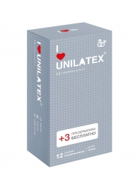 Презервативы с точками Unilatex Dotted - 12 шт. + 3 шт. в подарок - Unilatex - купить с доставкой в Рязани