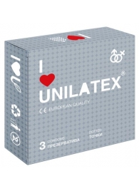 Презервативы с точками Unilatex Dotted - 3 шт. - Unilatex - купить с доставкой в Рязани