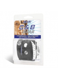 Утяжка для мошонки и пениса Cock Ring With 1  Ball Stretcher And Optional Weight Ring - BlueLine - купить с доставкой в Рязани