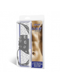 Утяжка на пенис и мошонку Cock Ring With 1.5  Ball Stretcher And Optional Weight Ring - BlueLine - купить с доставкой в Рязани