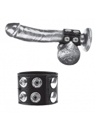 Ремень на член и мошонку 1.5  Cock Ring With Ball Strap - BlueLine - купить с доставкой в Рязани