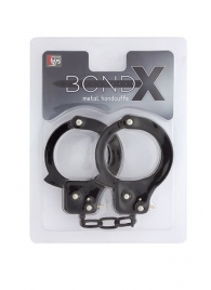 Чёрные наручники из листового металла BONDX METAL CUFFS BLACK - Dream Toys - купить с доставкой в Рязани