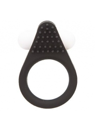 Чёрное эрекционное кольцо LIT-UP SILICONE STIMU RING 1 BLACK - Dream Toys - в Рязани купить с доставкой